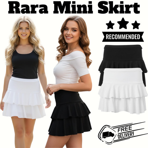 Rara mini skirt black - rara, ladies