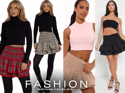 Ladies frill mini rara skirt - mini,