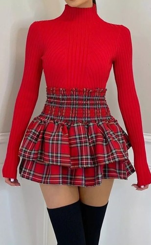 Ladies frill mini - frill, short
