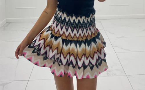 Rara zigzag print - print, skirt