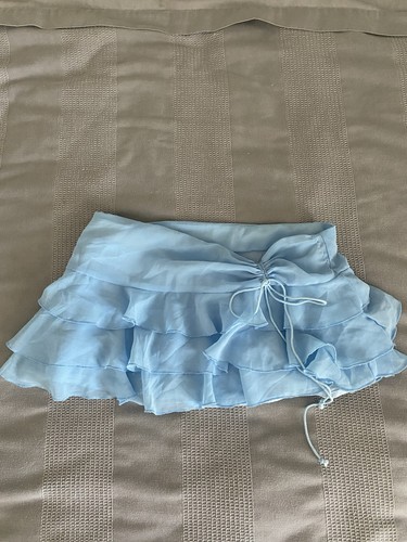 Vintage women blue ruffle - blue,