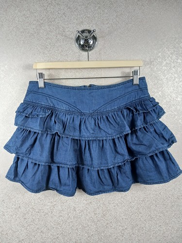 Womens blue denim mini - womens,