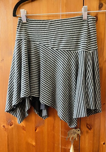 Bershka asymmetric mini grey - bershka,