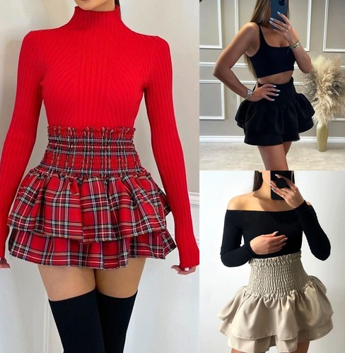 Ladies frill mini - frill, skirt