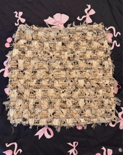 Beige textured lace mini - ra-ra,