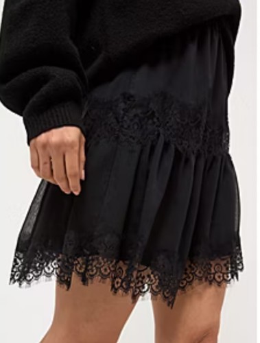 George black skirt rara - black, tiered