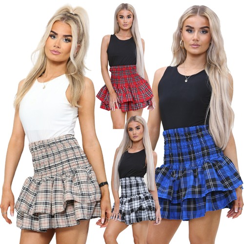 Womens frill mini short rara - short,